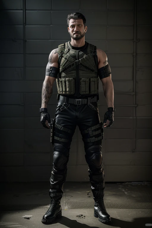 (( Frank Castle on a black Kawasaki ninja bike )),, ((30 years old)), (( stark, perfectbody, well-defined )), (( Or punisher )), (( quadrinhos da marvel )), (( modular tactical military operational ballistic vest with skull printed on the chest )), (( ACU MILITARY UNIFORM black WITH KNEE PADS )), (( Military tactical paintball gloves, black microfiber half finger )), (( puppy tag )), (( Red Dragon Motocross Knee Pad )), (( Military Boots in Leather and Canvas Cordura Extra Light Military Tactical Bmbrasil Black )), (( Hammer PRO Belica Waist Holster )), Bouncy, Bblack hair, shorth hair, cinematic lighting, hyper- realism, multiple views, Nikon, artwork, texturized skin, high resolution, 8K