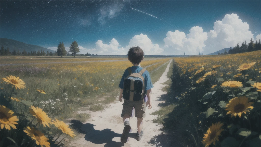 Summer vacation, Secret Base, Absurd, High resolution, Super detailed, (1 little boy:1.3),
Break Lomography, Analogue photography, Vibrant colors, Soft Focus, Light leakage, Dreamy atmosphere, Experimental charm, Nostalgic Charm BREAK Color Field Painting, large colored bands, abstract expressionism, Bold colors, Emotional impact, Atmospheric Depth, Minimalist Approach BREAK
, Space Exploration, Celestial Bodies, Astronomical phenomena, Scientific discoveries, otherworldly wonders