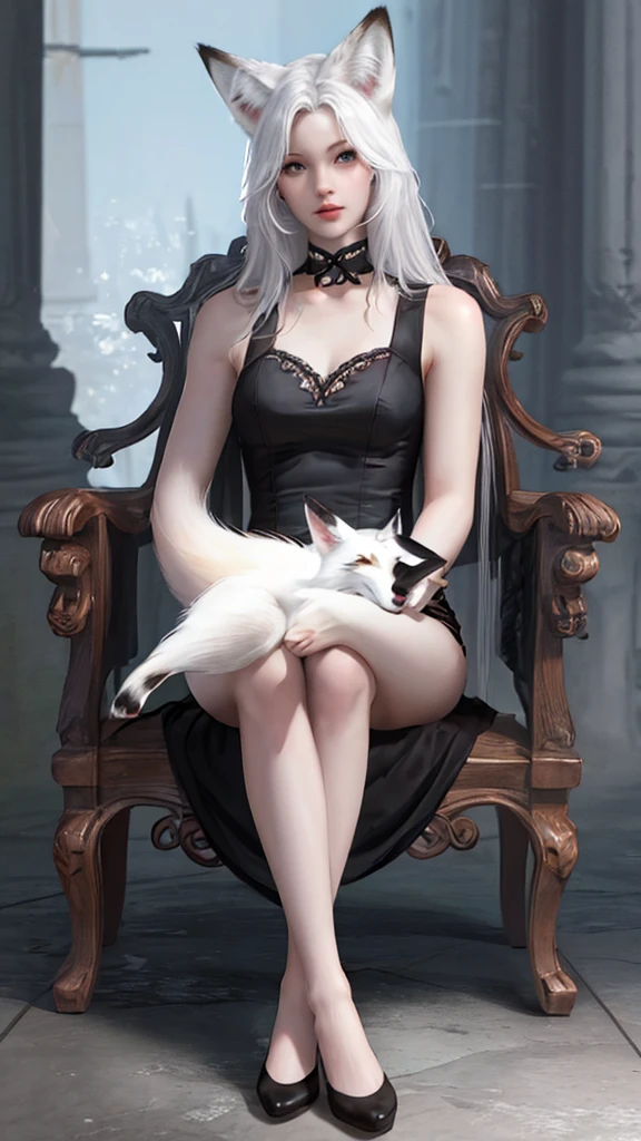 sitting fox