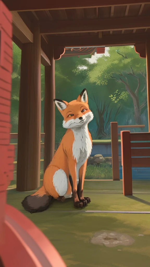 Fox at the shrine