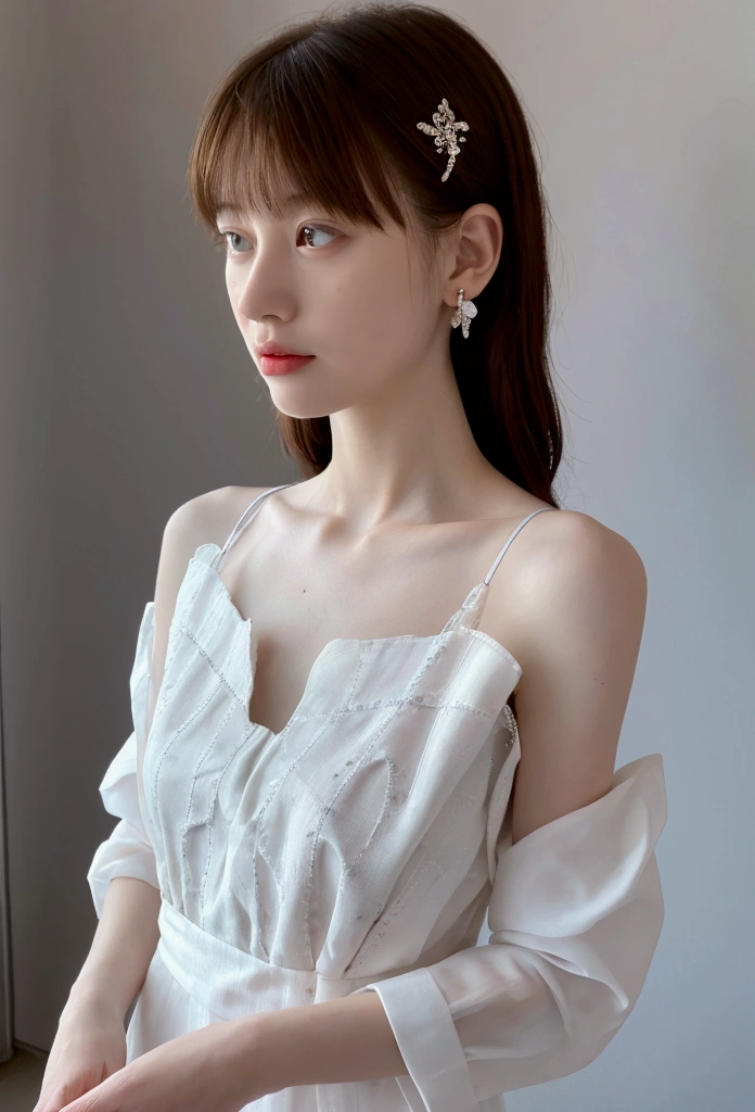 white shirt,1girl,best quality,masterpiece,illustration,an extremely delicate and beautiful,CG,unity,8k wallpaper,Amazing,finely detail,masterpiece,official art,extremely detailed CG unity 8k wallpaper,incredibly absurdres,huge filesize,ultra-detailed,highres,extremely detailed,beautiful detailed girl,light particles,realistic,x-ray,soft light,full frontal,