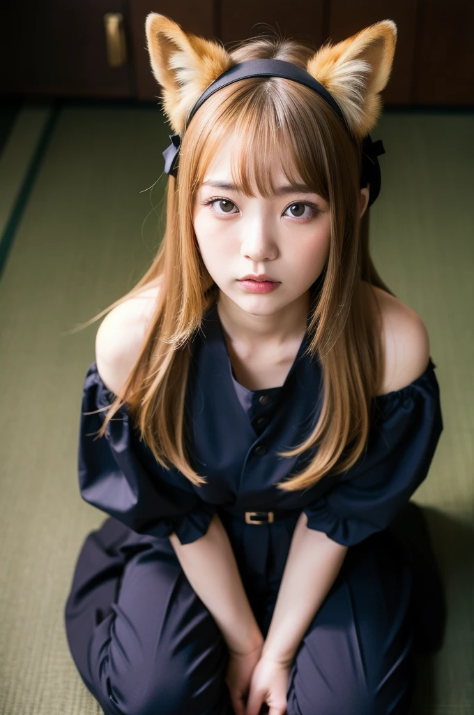 (Highest quality:1.2),32k HDR,High resolution,(20-year-old woman),(Ultra Wide Angle),(View from above:1.2),((Glaring at the camera)),(Japanese women),(Blonde),Flat bangs,Dark Room,Medium chest,Squat with your feet apart,Show off your crotch,両腕をhandcuffsで繋がれている,((handcuffs)),Detailed face,High quality eyes,Keep your eyes focused,Nose and mouth,Face Focus,Super Face close-up gentle and charming Chinese beautiful woman, 繊細でセクシーなLock骨,Small Nose, Focus on the face, Face close-up, 薄Dark Room,ruins,Embarrassed, moist eyes,Sad expression,Looking into the camera,Very beautiful eyes,Flat Chest,Tragic,A fleeting expression,,((Gothic ta)),((Constraints)),((Lock)),((Plate at your feet,Dog food dish)),((Staring straight ahead)),((Fox ears on head)),((Fox&#39;s Tail)),((short hair,Shaggy,Bob,long)),(Red Hair,Brown Hair,Black Hair,Silver),(uniform),((Dark eyeliner)),((Slanted Eyes)),((Big eyes)),((Hands)),((Women who are kept)),((Pets)),((In the cage)),((Jail)),((White teeth)),((Blushing cheeks)),((ruins)),((handcuffs)),((naked)),((Full body tattoos)),((Tattoos on the body)),