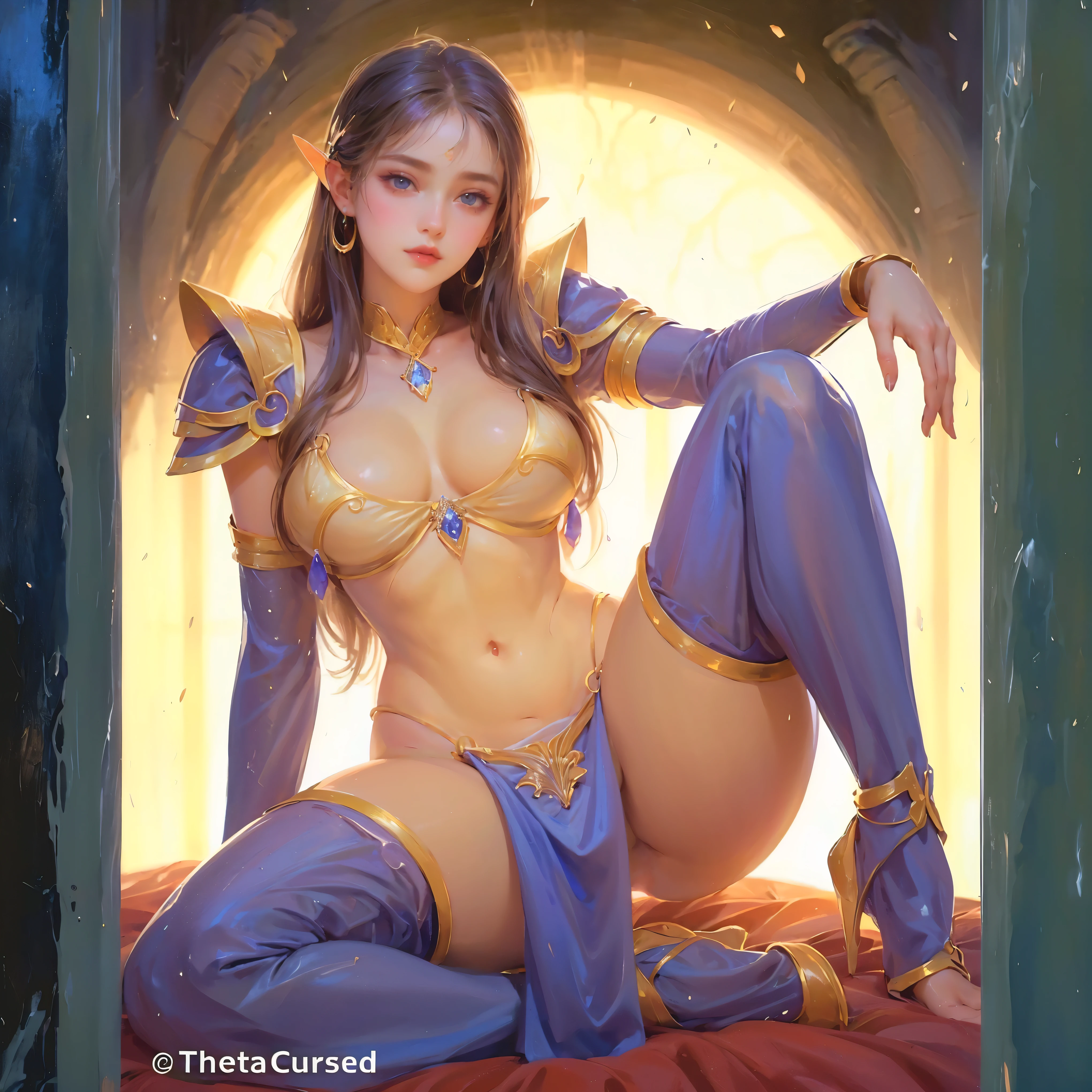 1girl, solo, beautiful detailed eyes, beautifully detailed lips, pale skin, delicate features, porcelain-like complexion, elegant pose, graceful posture, ethereal beauty, light atmosphere, soft and subtle lighting, delicate, fine brushstrokes, realistic rendering, vibrant colors, dreamlike ambiance, soft painting style, a sense of tranquility, a masterpiece capturing the essence of purity and grace, gorgeous breasts, cleavage, ((NSFW)), sexy, ((aesthetic soft painting background)), (Style by NTY), sexy, ((rainbow glowing specks on the skin)), ((wet skin)), mascara, eyelashes, glitter on her face, sexy lips, nice contrast, light particles, soft lighting, volumetric lighting, finely detailed, ((big breasts)), ((looking at the viewer)), extremely beautiful eyes
Extremely detailed eyes