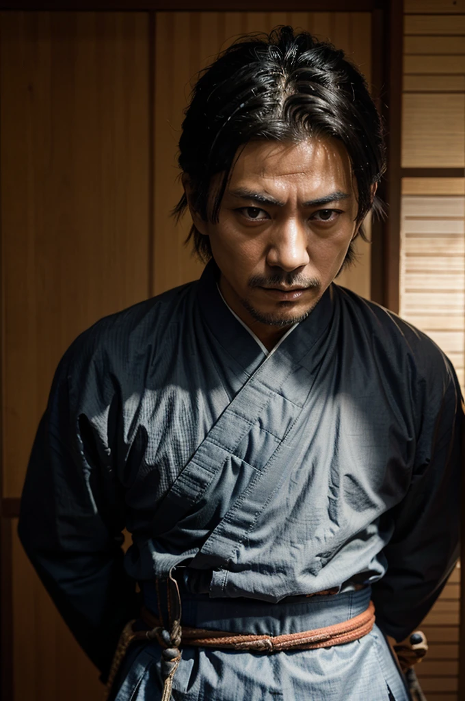 Gambar samurai Sasaki kojiro melawan samurai Miyamoto Musashi
