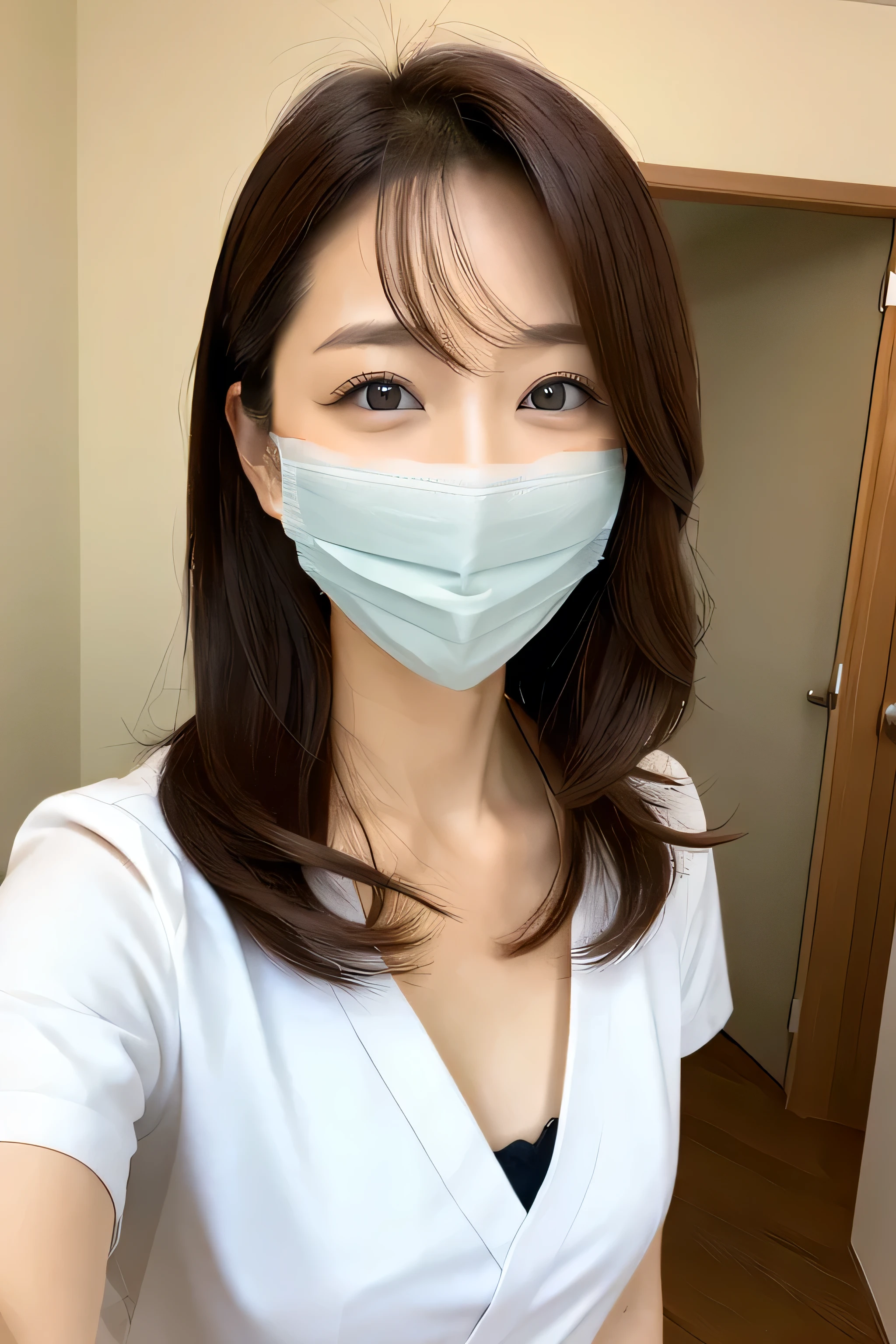 Wearing a surgical mask