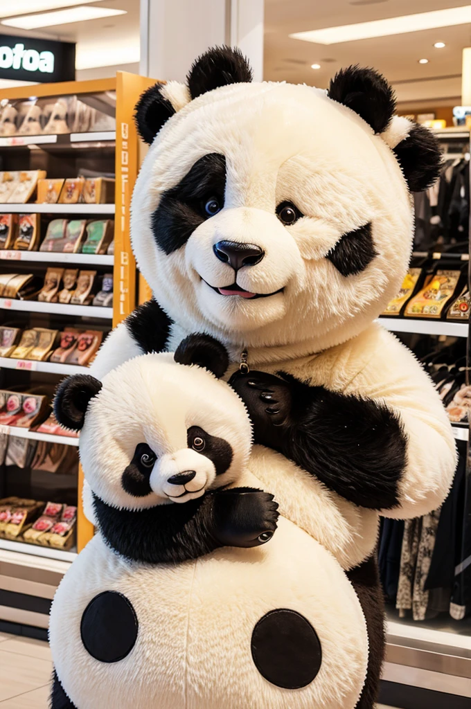 Panda teddy with shopping 🛍