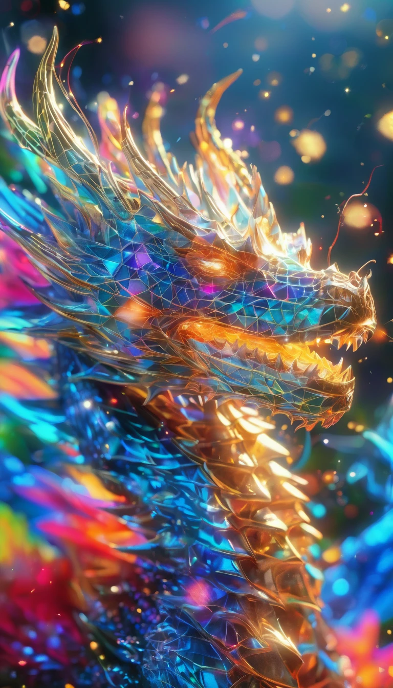 (whole body, detailed), ((Portrait of a dragon with blue butterfly wings:1.5)), photoRealistic, masterpiece: 1.2), (Highest quality, High resolution, 8K), (Realistic: 1.37), faint smoke, ultra detailed , Sharp focus, Bright Eyes, Scale and Texture, mysterious, Calm, Beautiful Landscape, Soft lighting, Vibrant colors, Rainbow and sunshine shining.16K, 超High resolution, Shining in rainbow colors、to be born,wonderful ,future、Iridescent、The world 30 years from now。