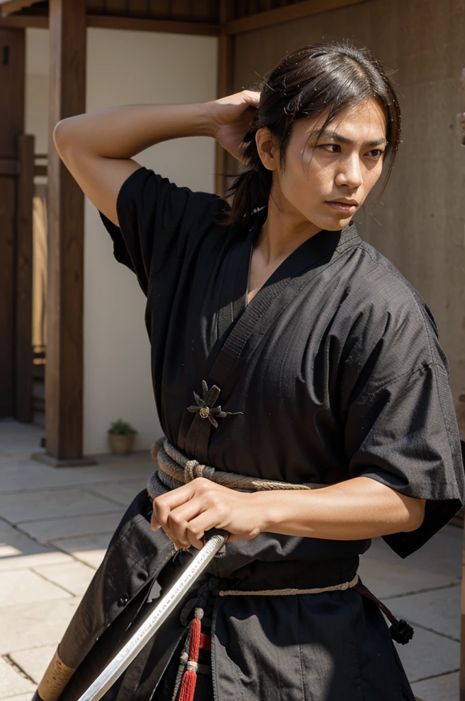 Pictures of samurai being one on one