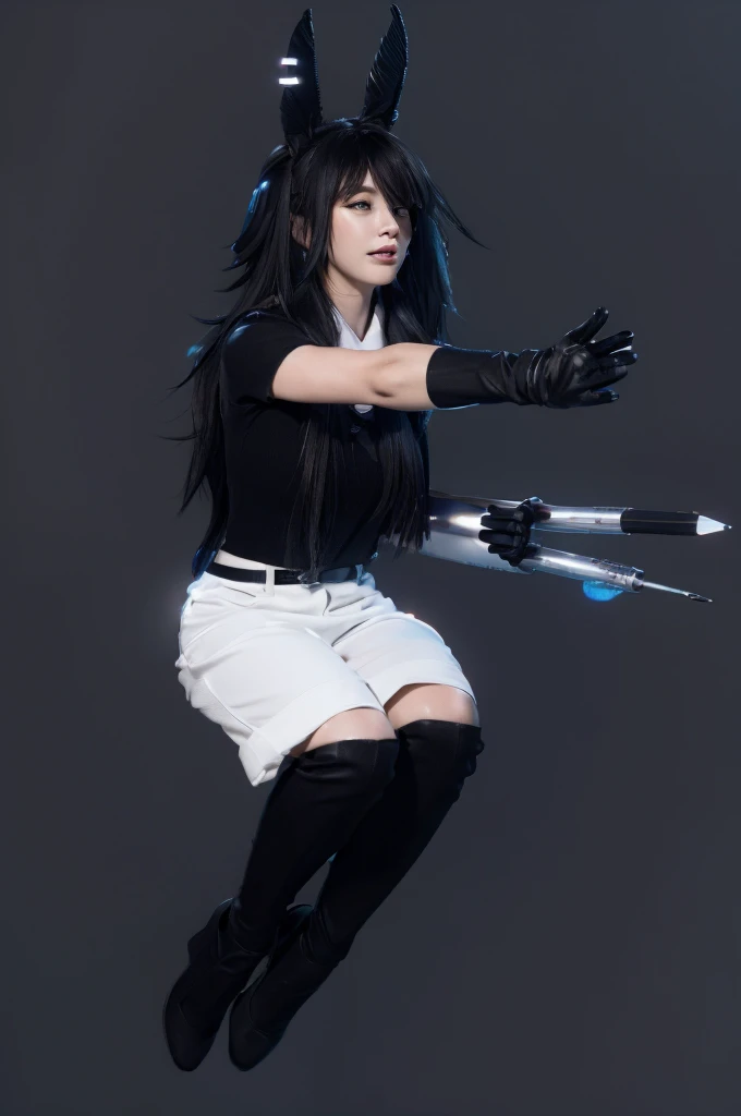 The image shows a person in a white shirt and black shorts, with black hair and a black bow tie, reaching out to a gray background with both hands.3d style, simplified design, 3d render, glossy texture, smooth 3d model, multiple light sources, rim light, sharp post effects render, (glossy plastic texture with multiple big light probe refractions), perfect cgi, smooth silhouette, high intensity refraction, (super glossy material), most beautiful vfx , blue background, plastic refractions, realistic, 4k, high resolution, rim light, photo shoot, commercial photo, profile shot, 4k, rim light, high resolution, 4k, glossy texture, smooth 3d model, multiple light sources, rim light, sharp post effects render, (glossy metallic texture with multiple big light probe refractions), perfect cgi, cgi art created only with gradients, smooth silhouette, high intensity refraction, (super glossy chrome material), most beautiful vfx, blue background, chrome metal refractions, multiple light sources, rim light, sharp post effects render, perfect cgi, digital art, detailed digital art, reflective, best quality, 4k, masterpiece:1.2, ultra-detailed, realistic, vivid colors, dark and moody lighting, The image of the highest quality, ensuring every detail is showcased perfectly. It in 4k resolution, allowing viewers to immerse themselves in the richness of the colors and intricate details. The realistic rendering. under the spotlight, reflecting, high-resolution image, realistic rendering, dark background, and rim light photorealistic The image features three characters standing in front of three houses. The characters are a red-haired mermaid, a purple cat, and an orange dog. They are each holding a yellow maraca