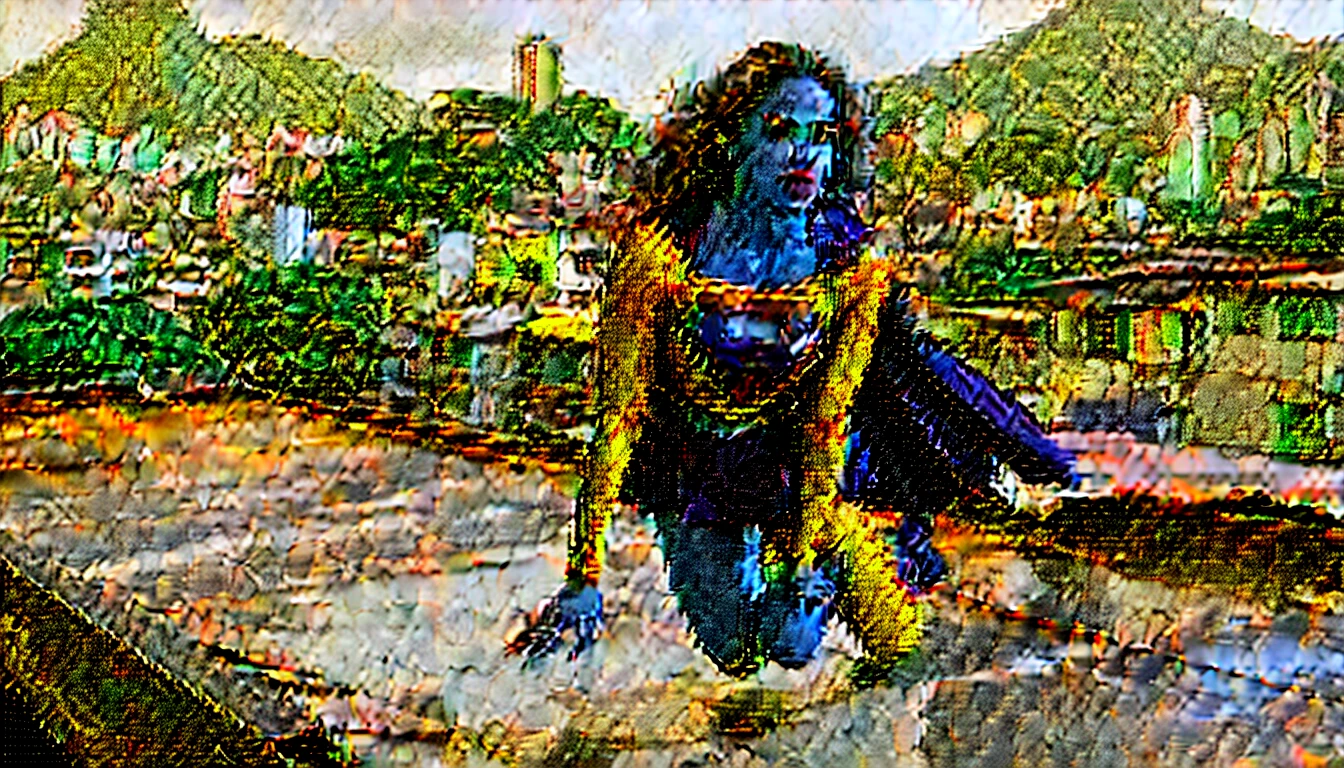 Paula Patton Supergirl 1984s movie costume; saving the world; posição de levantar vôo; braços esticados para cima; taking off from a roof (worn clothes on the ground); floating towards the Lapa- Rio de Janeiro sky; HD. Photograph, ((realism)), extremely high quality RAW photograph, ultra detailed photograph, sharp focus, high resolution, (detailed skin:1,3),high quality, film grain, Fujifilm XT3,Highly Detailed, movie, (Cinematic Photo:1.3) of (Realistic:1.3). Super breasts.