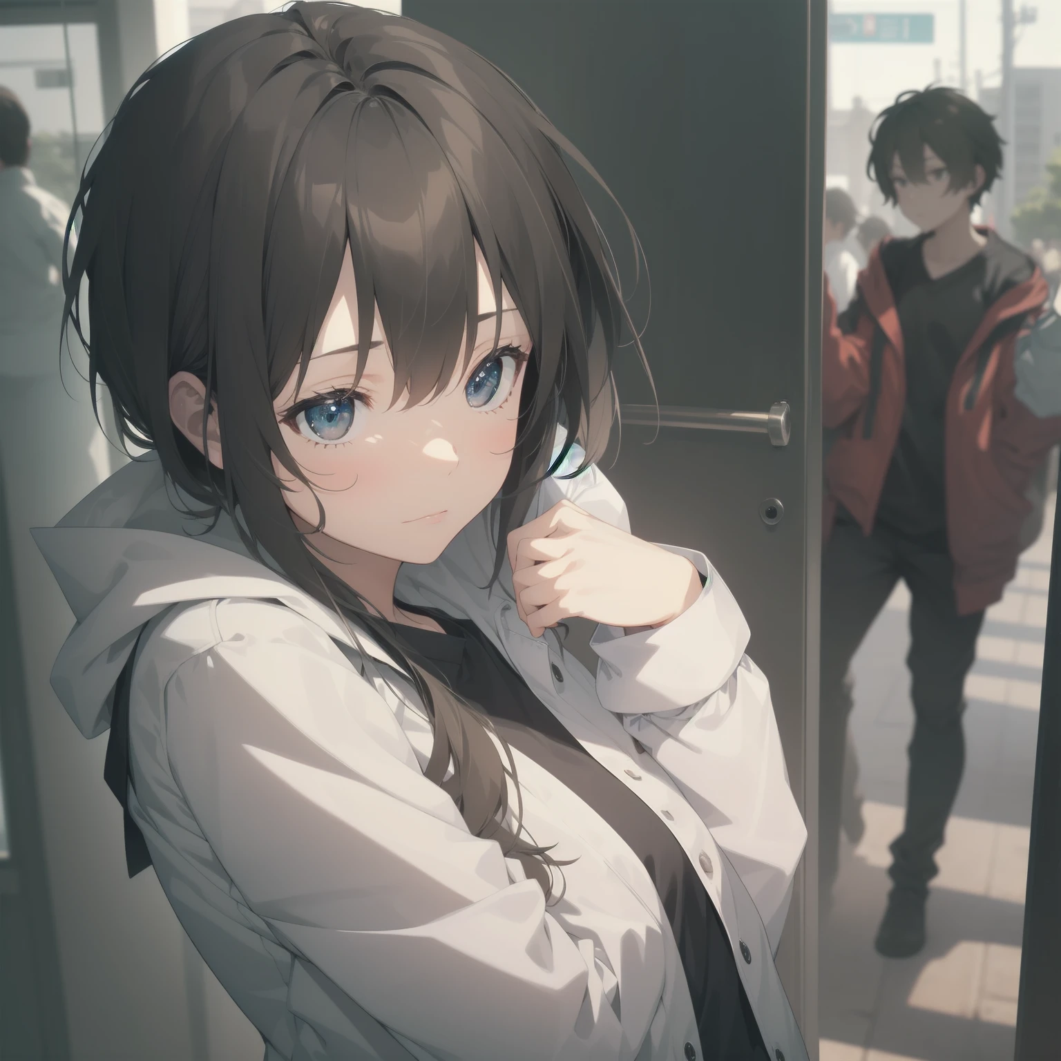 ultra-absurdres-Top quality by artist God, ultra-detailed, high resolution, anime moe artstyle, best anime 8k konachan wallpaper, pixiv contest winner, pool:2810, perfect anatomy,break, 1girl, (Please draw a girl walking sleepily to school alone. )break,(Solo,little female, 13-year-old:1.3),Full limbs, complete fingers,a junior high school student, (very short hair), short cut, flat chest, , small butt, small black eyes, beautiful detailed eyes, well-proportioned iris and pupils, expressive eyes, highres detailed hair, soft expression, salor school_uniform, sailor collar, serahuku, bow, pleated skirt,(Detailed Lighting), (Detailed background), in the School commute route. break,super detailed skin, Best cinematic lighting powered by famous artist, 8k,beauty illustration,photoshop_(medium),very aesthetic,break,((artist:mizuki_makoto )), artist:clamp ,artist:carnelian ,artist:kantoku ,