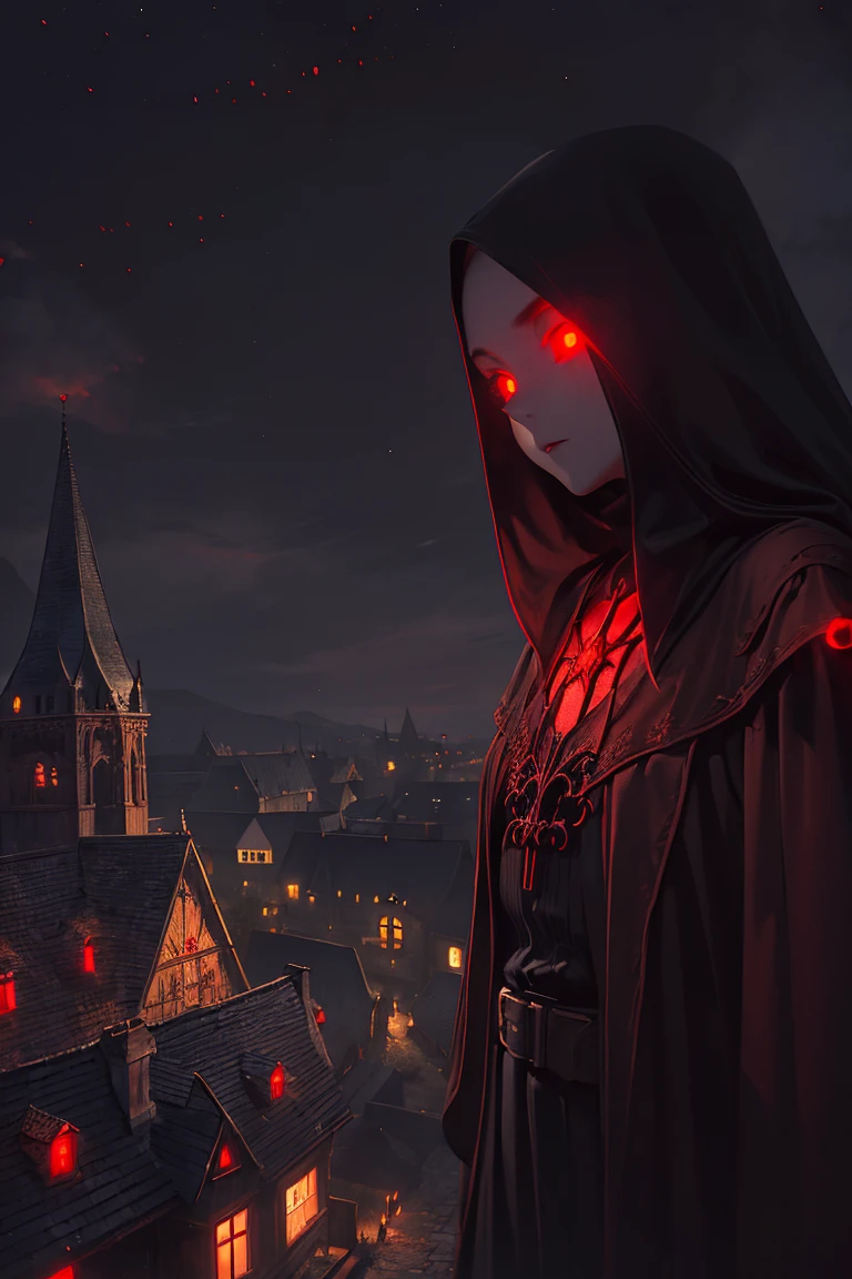 raw, analog) (gothic nun huge breast), set in the 1990's, surreal make up, leather clothes inside a gothic church at night, neon lights, very dark, horror, red shades, chaos, sinister, high details, ultra realistic, SonyA7III, cinematic lighting, film, grain, UHD faces, volumetric shadow, insanely detailed,