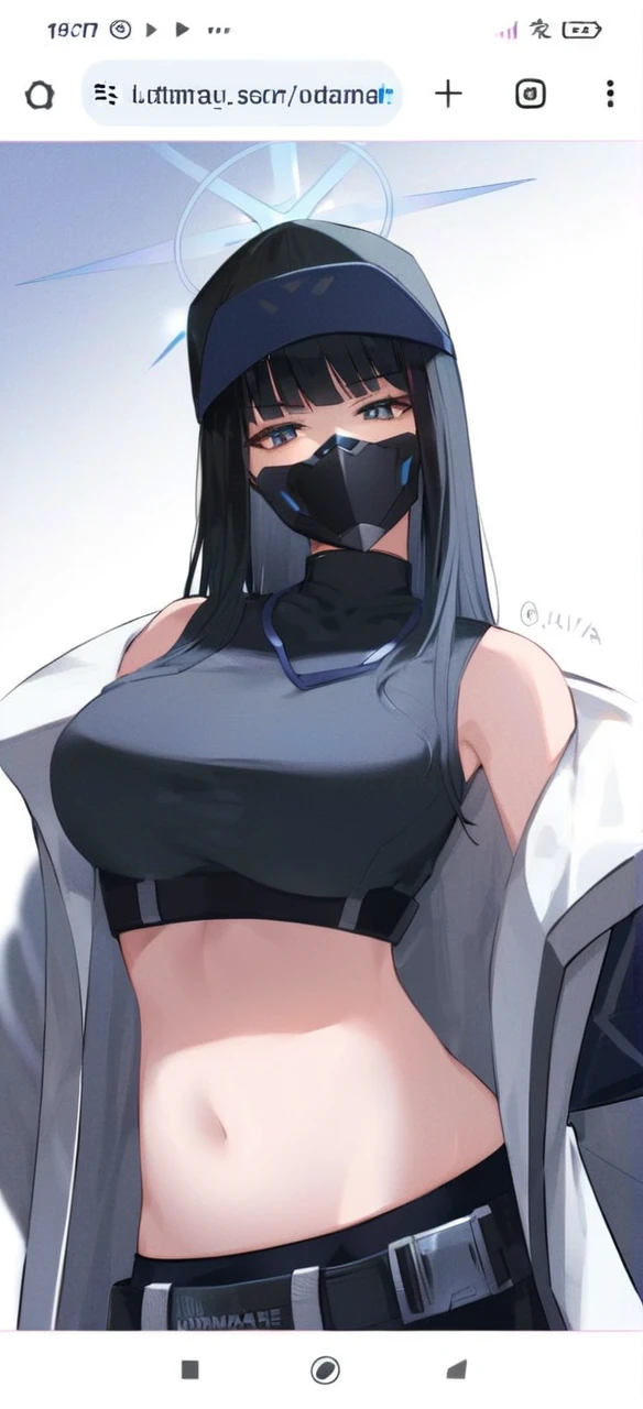 masterpiece,extremely detailed,1girl,solo,(saori \(blue archive\):1.15),(mouth mask),(sprawled on bed:1.1),detailed sparkling eyes looking at camera,bedazzling eyes watching you,sexy stretch,detailed close up on abdomen,(visible hip bones),bare stomach gleaming with sweat,(zoom in on navel),exposed hips,(long midriff:1.2),extremely detailed midriff,sexy tummy,bare stomach,hands overhead,arms raised all the way up,exposed hip bones,beautiful blue eyes watching you in disappointment,(black pants pulled down below waist:1.2),black crop top,armpit,long hair,black hair,black baseball cap,halo,underboob,white background,cinematic glitter,high res,4K,high quality,trending on pixiv
