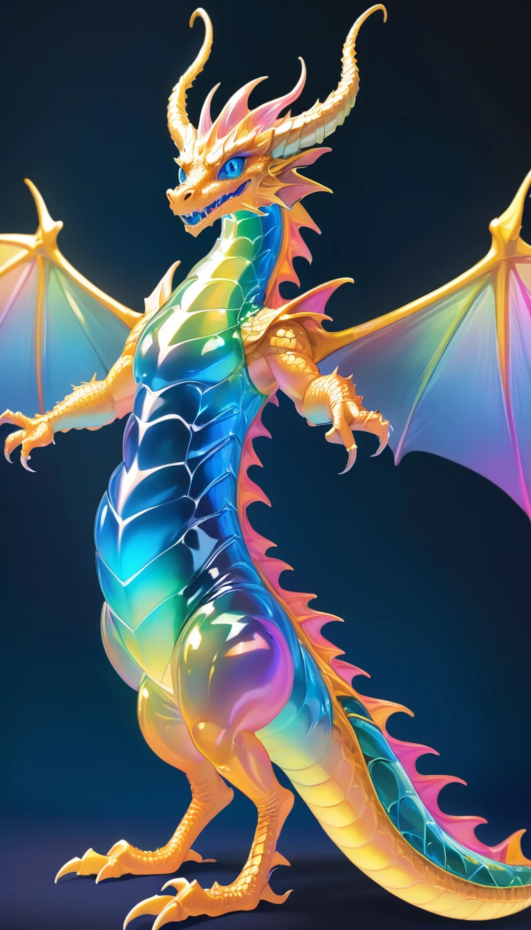 (whole body, detailed), ((Portrait of a dragon with blue butterfly wings:1.5)), photoRealistic, masterpiece: 1.2), (Highest quality, High resolution, 8K), (Realistic: 1.37), faint smoke, ultra detailed , Sharp focus, Bright Eyes, Scale and Texture, mysterious, Calm, Beautiful Landscape, Soft lighting, Vibrant colors, Rainbow and sunshine shining.16K, 超High resolution, Shining in rainbow colors、to be born,wonderful ,future、Iridescent、The world 30 years from now。