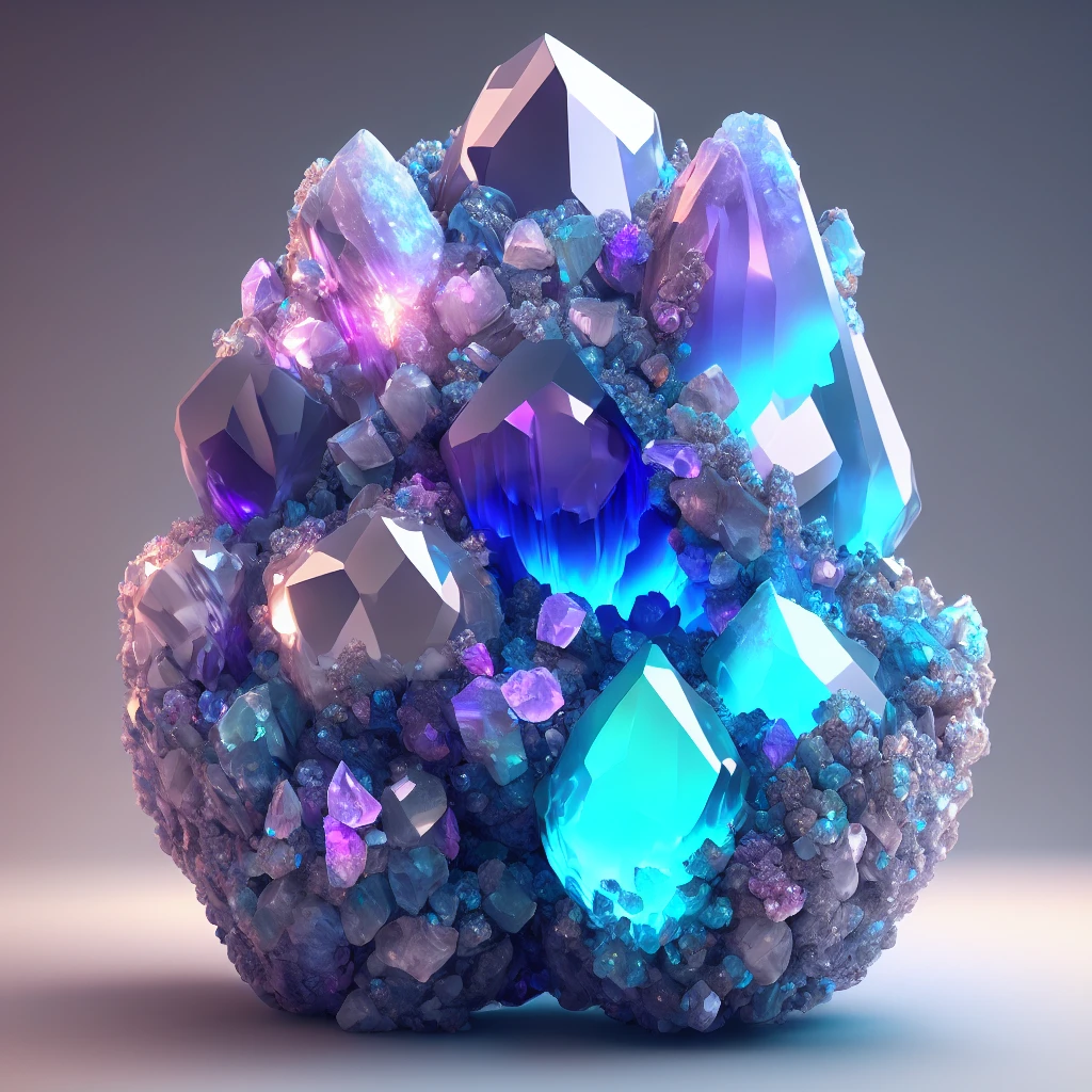 dreamlikeart beautiful mineral, read crystals, ultra detailed, incredible lighting, hyper detailed, 8k, unreal engine 5, 3d render