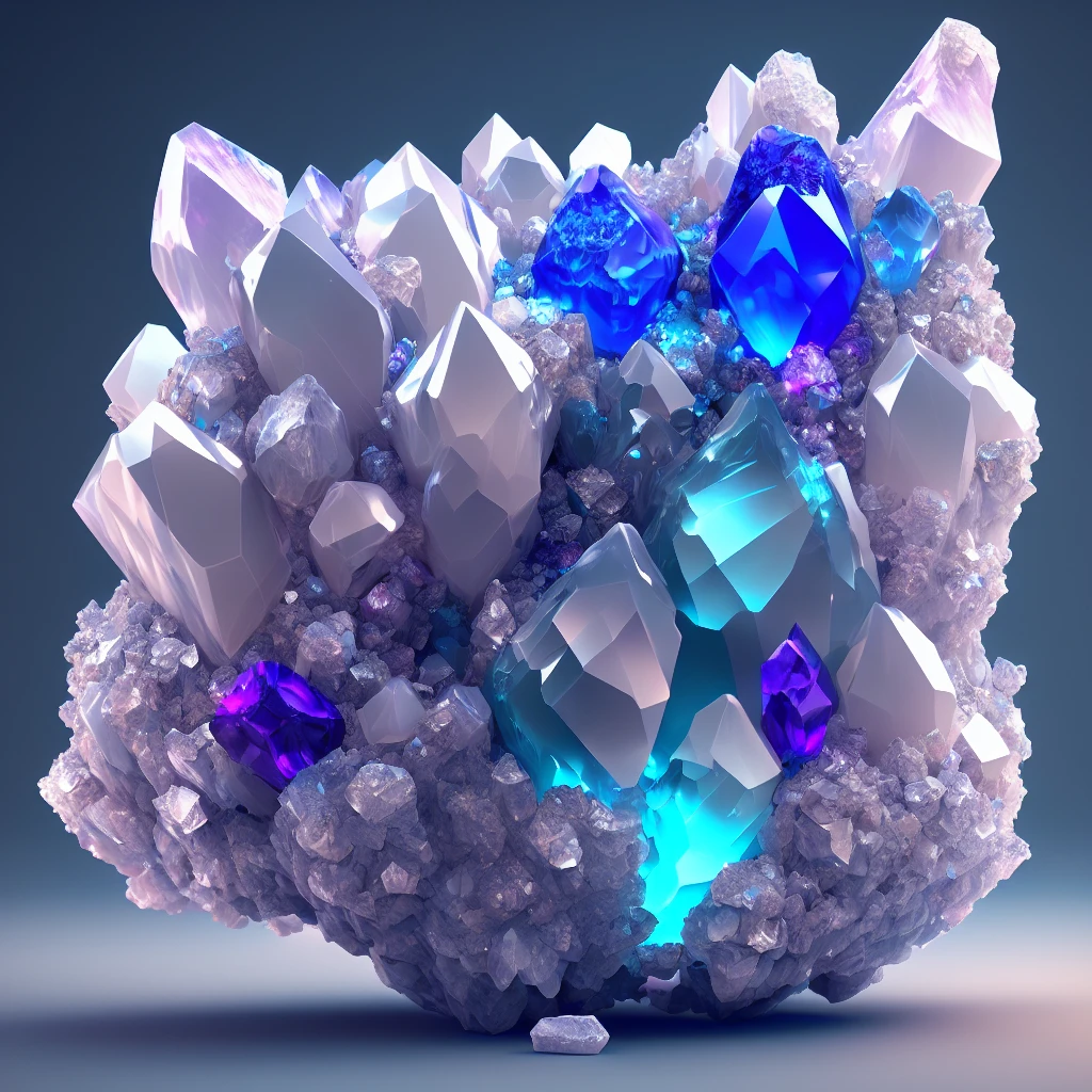 dreamlikeart beautiful mineral, read crystals, ultra detailed, incredible lighting, hyper detailed, 8k, unreal engine 5, 3d render