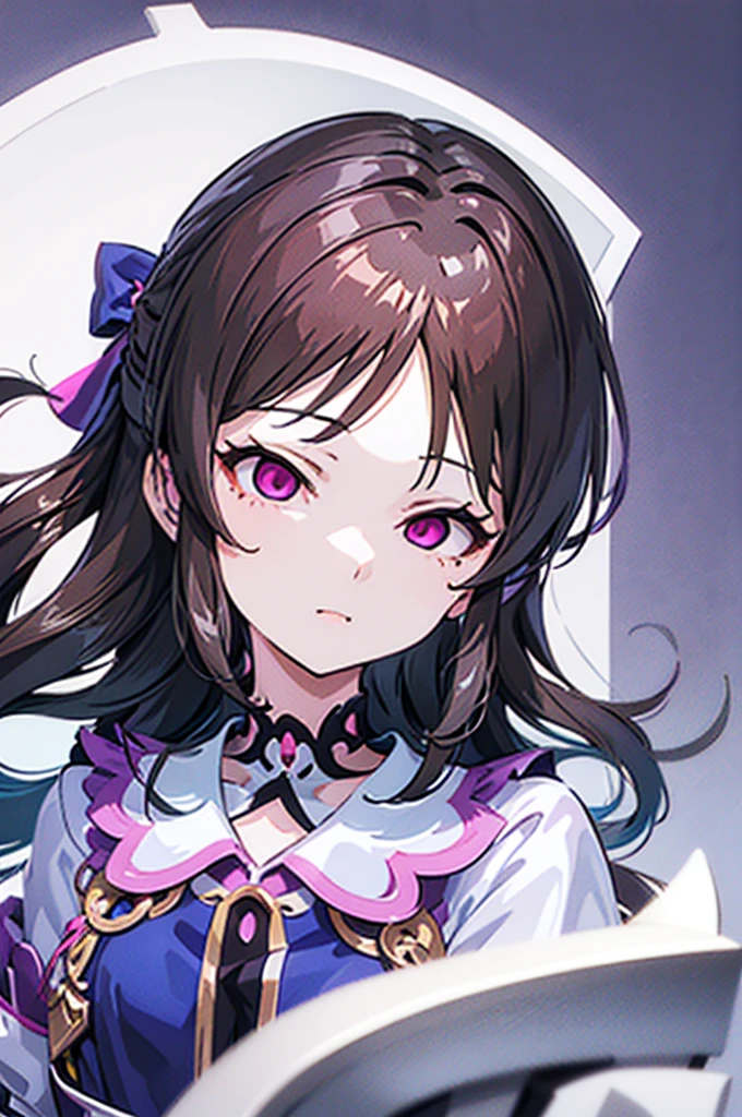 Draw a face carefully High quality anime style faces Super shiny skin Black and purple leotard with red trim Pink Pantyhose Succubus Lure smile Rear View