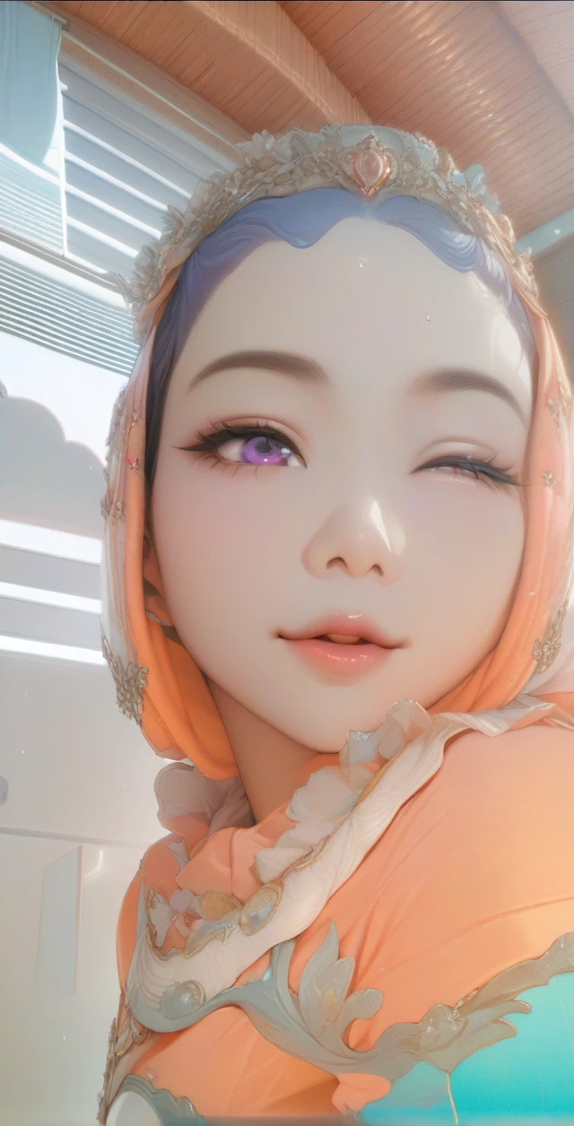 (masterpiece, top quality, best quality, official art, beautiful and aesthetic:1.2),(8k, best quality, masterpiece:1.2), (((masterpiece))),(((best quality))),(((extremely detailed))),illustration,who, (masterpiece, top quality, best quality, official art, beautiful and aesthetic:1.2),(8k, best quality, masterpiece:1.2), (Masterpiece, Best quality, best shadow), (detailed background), 1girl, One, girl, Honkai: star rail, Acheron, purple hair, long hair, shorts, one eye hidden behind hair, hair over one eye, purple eyes, nurse uniform smooth, nurse, nurse hat, stethoscope,