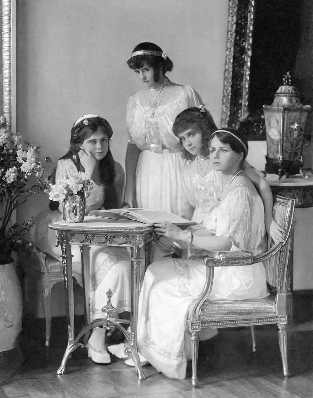 Please generate these romanov sisters into anime, please and thank you