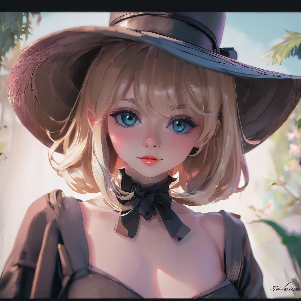 femme arafée dans un chapeau debout dans une pièce avec beaucoup de photos, portrait doux 8 k, Sergueï Zabeline, photographie couleur portrait 4k, par Fiodor Rokotov, Photographie de portrait artistique 8k, Alexeï Egorov, par Irakli Nadar, Superbe portrait, fille française, portrait VFX très détaillé, beau portrait