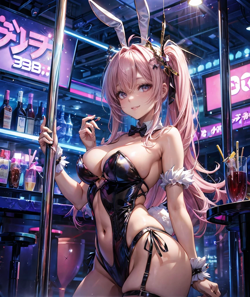 Stripper woman、Bunny ears、Provocative、pole dance、Go-go bars、Seductive smile、The Enchantress