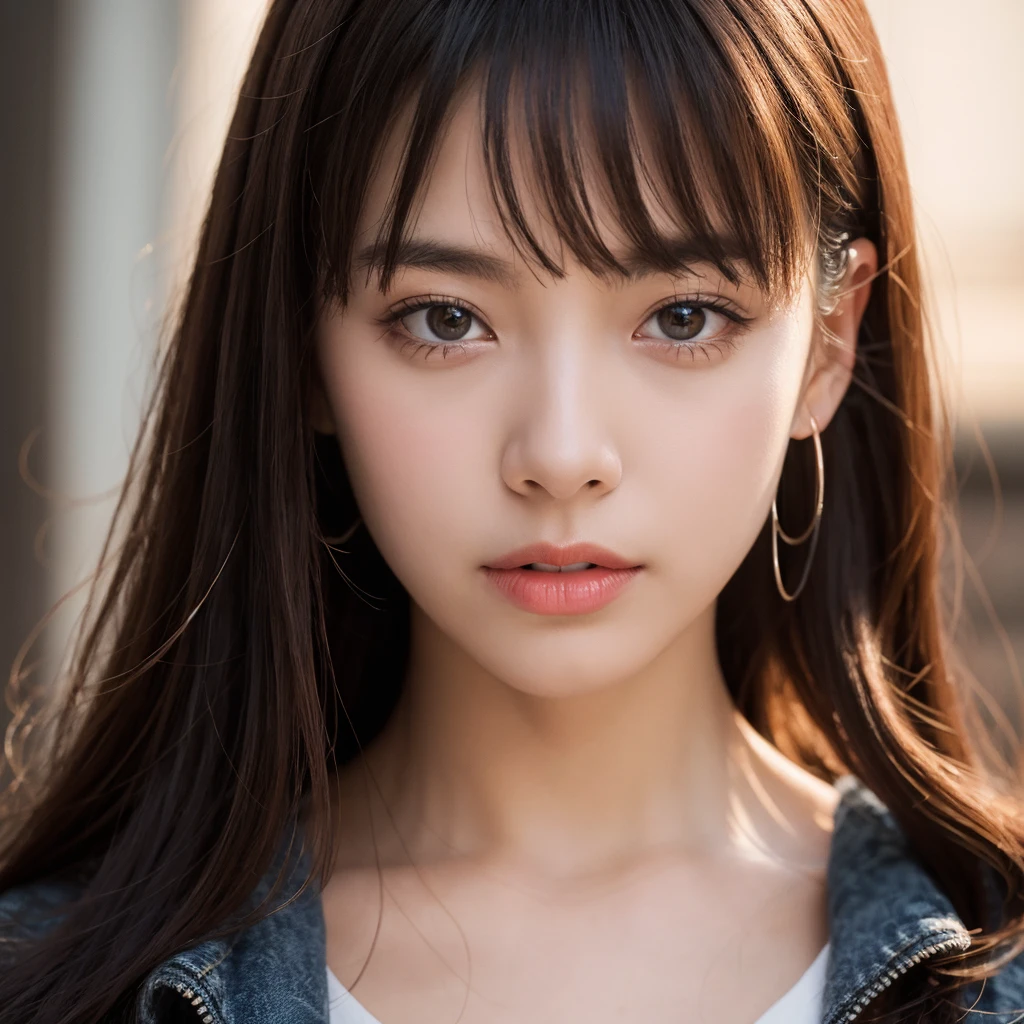 ((Highest quality、masterpiece、8K、Best image quality、Ultra-high resolution、Award-winning works)、(Close up of a woman&#39;s face:1.35)、(Naked face close-up:1.3)、(Accurate anatomy:1.1)、(Look at me and smile:1.1)、Ultra-high resolutionの輝く色白美肌、The most detailed face、Ultra-high resolutionの詳細な顔、Ultra-high resolutionの髪の毛、(Ultra-high resolutionの煌めく瞳:1.1)、Beautiful face drawn in every detail、(Blurred Background:1.1)、very bright and vivid、beautiful japanese actresの顔、(An open-air bath surrounded by nature in a hideaway deep in the mountains:1.1)、(hot々Steam rises from the hot spring in:1.1)、(Fantastic Fog:1.1)、Beautiful and bright sunset、Great cinema lighting、The most romantic sunset、Ultra-high resolutionの艶のある唇、Glossy and moisturized skin、Beautiful natural open-air bath、Romantic love feeling、perfect beautiful teeth