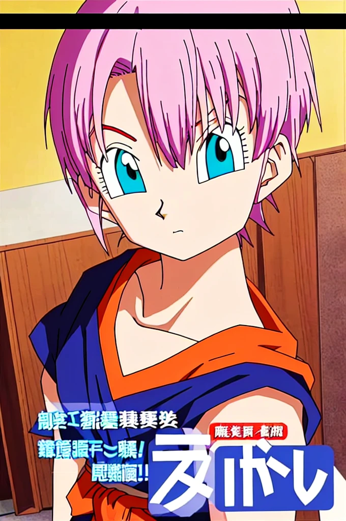((Highest quality)), ((masterpiece)), (detailed), ((Akira Toriyama))、One girl, Pink short hair、Blue-green eyes