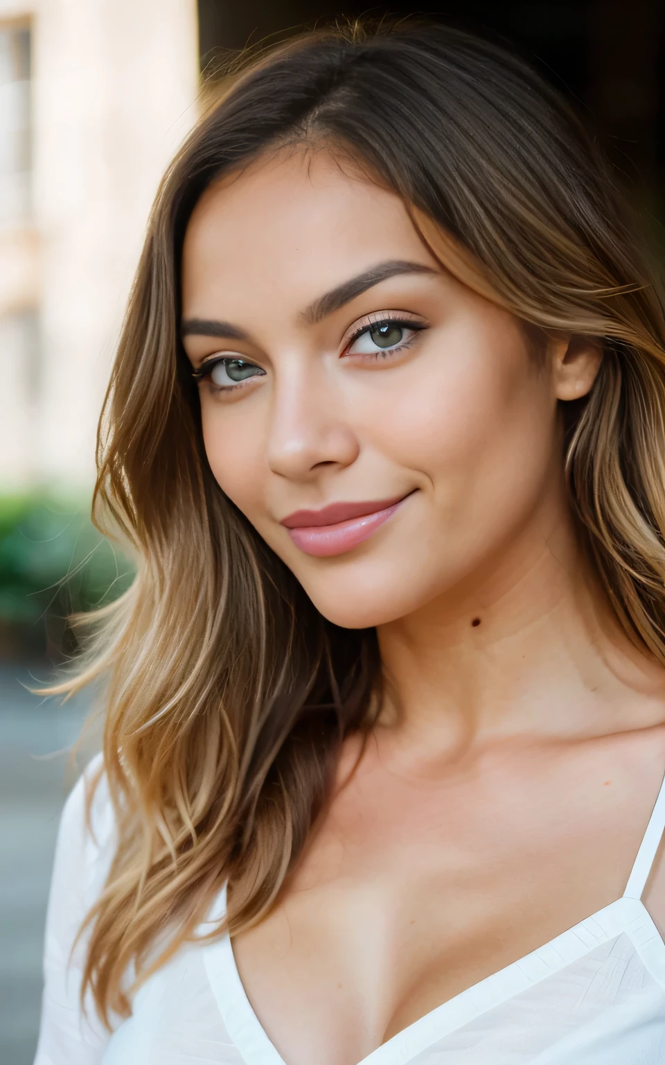 Very beautiful French Latina blonde taking a selfie while looking at the camera , Selfie, Low cut, Very detailed, 14 years, An innocent face, Naturally wavy hair, Blue eyes, High accuracy, featuring.tmasterpiece, Best quality, Complex high detail, Very detailed, Intense focus, Detailed skin, realistic skin texture, texture, Detailed eyes, professional, 4K, charming smile, Taken with Canon, 85 mm, Light depth of field, Kodak Vision Color, Perfect body, Very detailed, Photographyr_\(Super\), Photographyrréaliste, realistic, post treatment, Maximum details, roughness, The real life, Superrealistic, الrealisticة, Photography, 8K Ultra HD, Photography