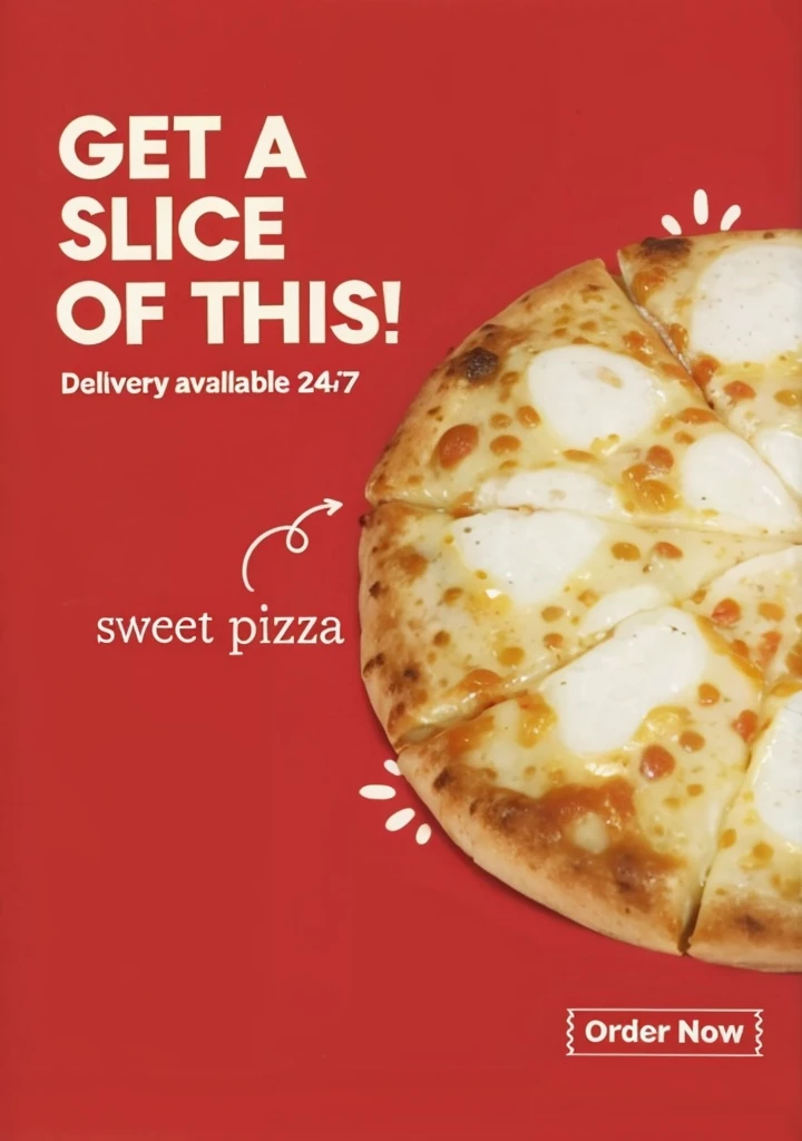 Pizza advertising 