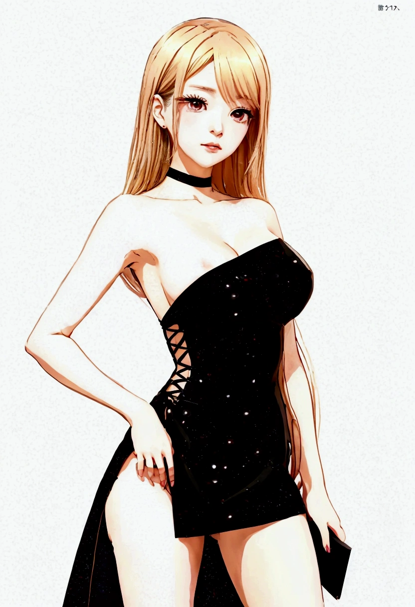 anime girl in black dress with black stockings and black shoes, anime girl wearing a black dress, ( ( marin kitagawa # ) ), marin kitagawa ,  in dress, seductive anime girl, beautiful alluring anime woman, marin kitagawa, beautiful alluring anime , ecchi anime style, cute anime waifu in a nice dress