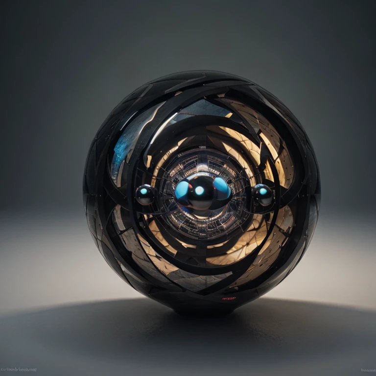 4÷3×π×15^(3), ten spheres of the sefiroth,deep wiew,4k resolution,hyperdetailed, masterpiece, 3d modelling, abstract art, digital art