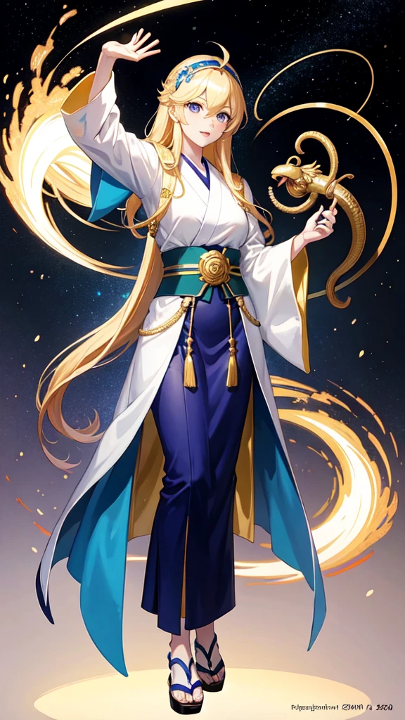 Highest quality 16k ，Japanese anime style，Ophiuchus Saint，holding Athena in hand，male，20 years old，Snake-like eyes
