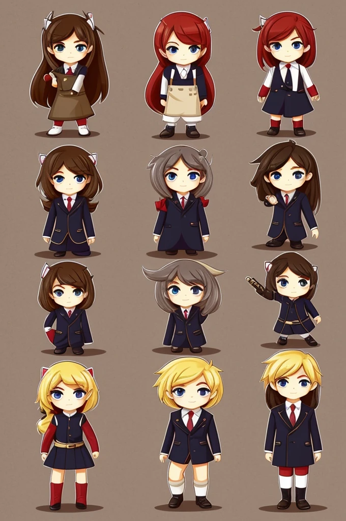 A person that looks like it was made by humans in chibi style..