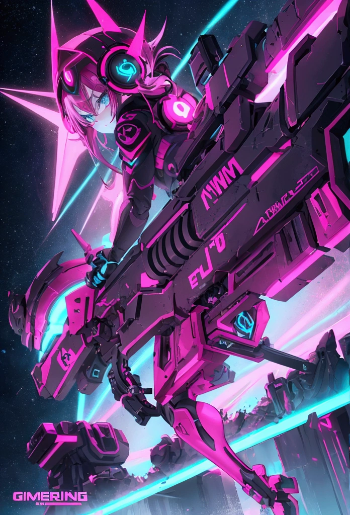 PROMPTS :- This is a gaming logo that features the name GRUMPY GAMING" in a futuristic font and a neon PINK color. and GIRL Anime avtar, The logo is designed to be attractive and eye-catching, and to appeal to gaming enthusiasts and YouTube viewers. I hope you like it.