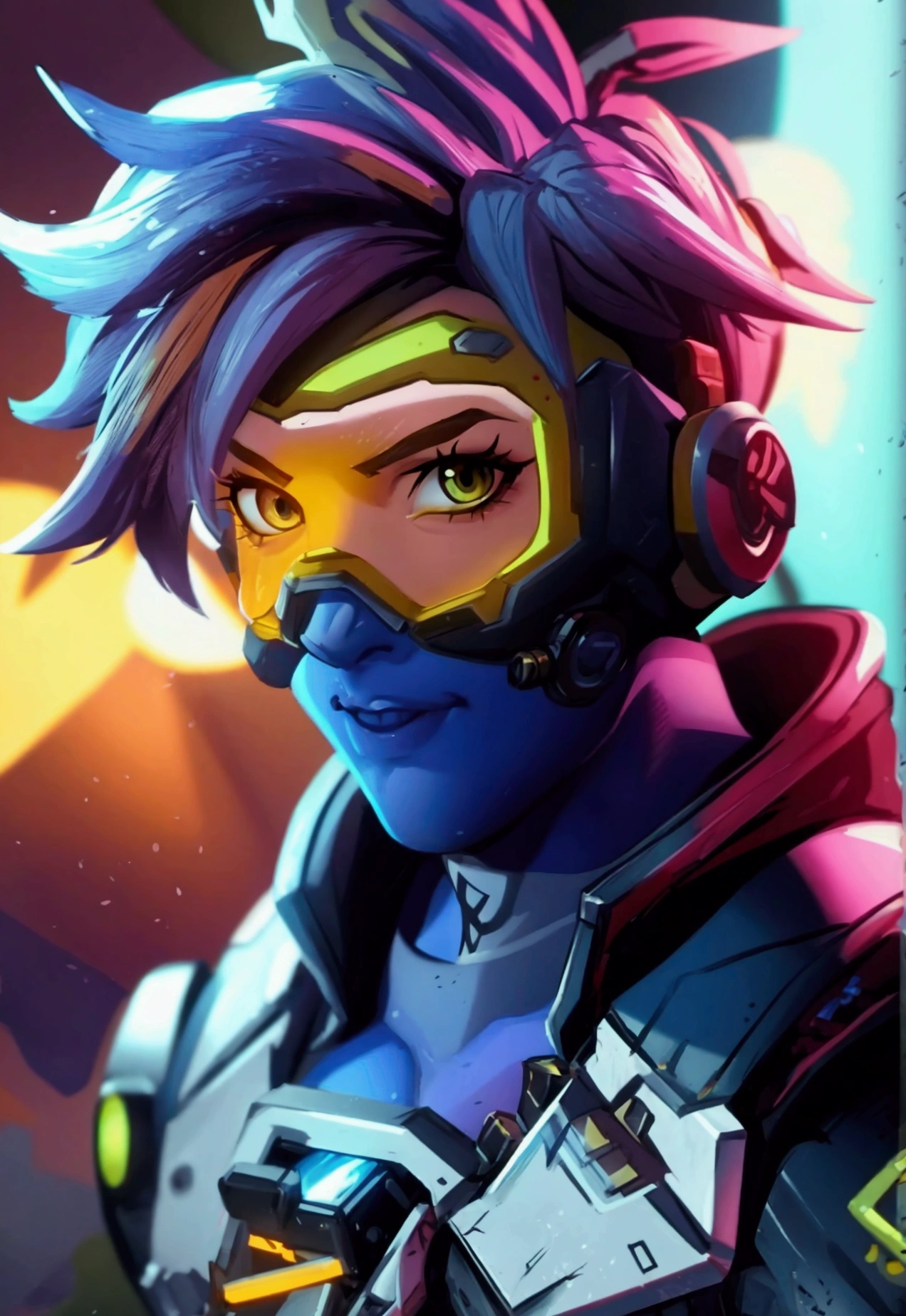 Overwatch video game junkrat who plays video games with a PC