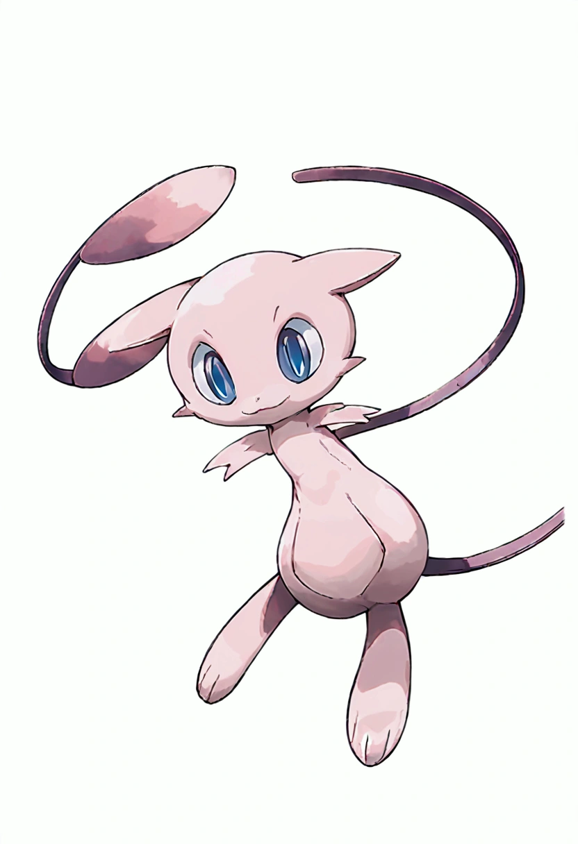 Pokémon mew (showing the vagina), open field, animated style, very detailed vagina