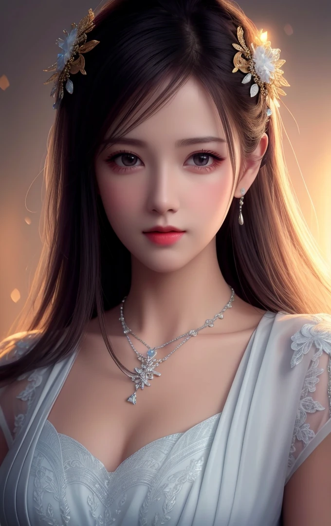 Best Quality, Masterpiece, High Resolution, 1 Girl, Porcelain Dress, Hair Accessories, Necklace, Jewelry, Beautiful Face, Physical, Tyndall Effect, Realistic, Dark Studio, Rim Lighting, Duotone Lighting, (High Detail skin: 1.2), 8k uhd, DSLR, soft light, high quality, volumetric light, sneak shot, photo, high resolution, 4k, 8k, bokeh