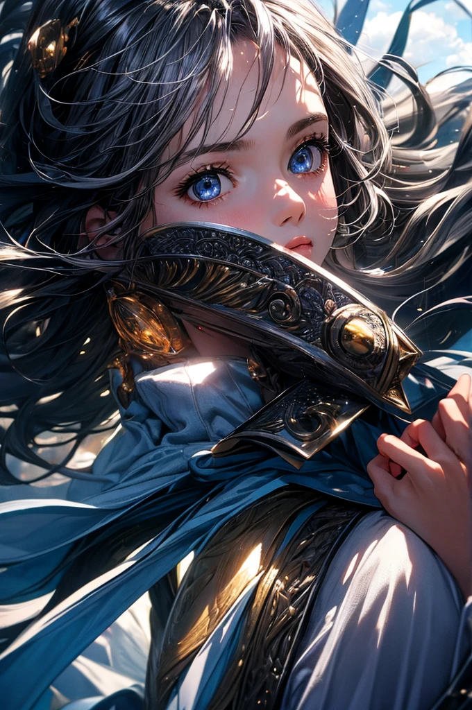 ((masterpiece, Highest quality, Super Definition, High resolution)), alone, beautiful girl, Shining Eyes, Perfect Eyes, , Five fingers, Silver Theme,