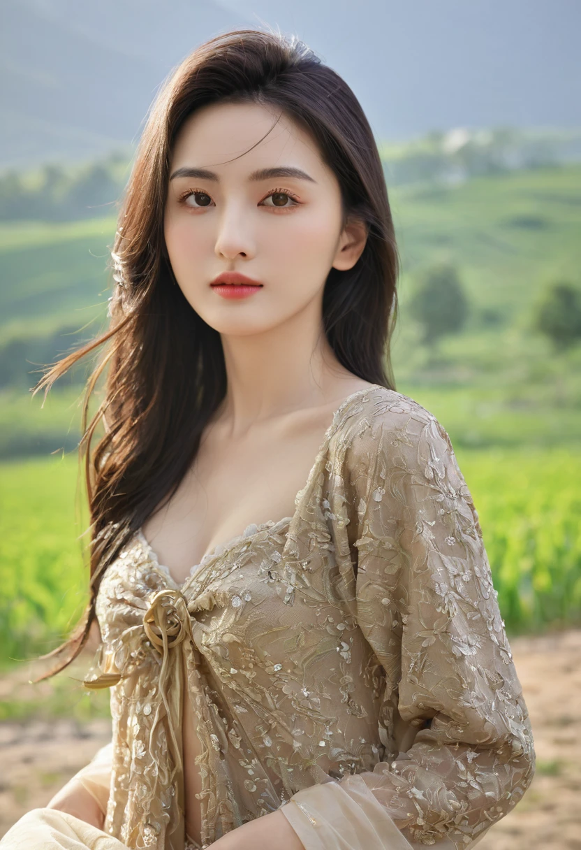 ((masterpiece, best quality)), (1 Girl), (Solitary), (Women's Focus), (Ahog, White hair, Very long hair), Golden Eyes, clear smile, open mouth, ((White shirt), (Button-down shirts), (Gap Button)), ((Black skirt), (Short skirt)), permanent, White background, Put your hands behind your back, Dynamic Angle