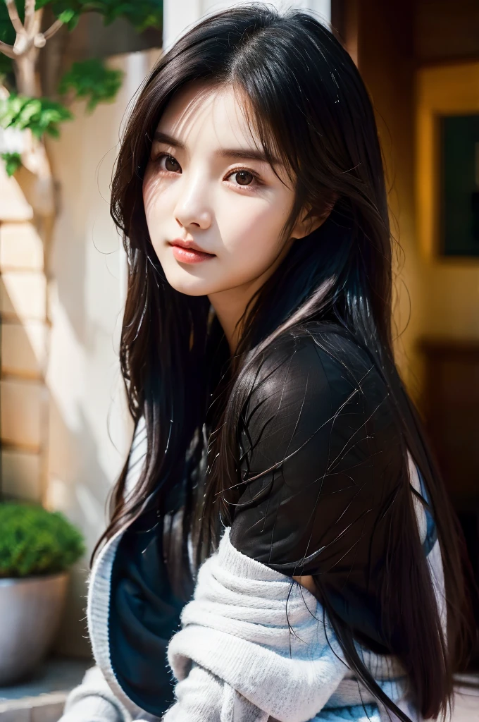 There is a woman with long hair wearing a black shirt, Best Face, Korean woman, Heonhwa Choi, sakimichan, Chen Xintong, Seon Yun-ju, Lee, Ji - Eun, Lee, Ji - Eun, Ye Wenfei, Jaeyeon Nam, jimin park, Jinyoung Shin, Chiho, Yun Ling, common ratio