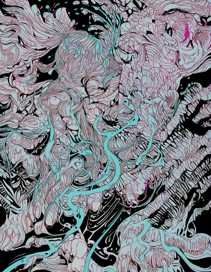 dark and gritty, Icelandic manga prince doing a virtual talent show with friends, cyan neon lights, realisitic, sheen, detailed textures, high qualiy, high resolution, High Accuracy, 真实感, Color correction, suitable lighting settings, harmonious composition, improve work, very dramatic lighting, sharp focus, Low angle, trends on artstation, sharp focus, studio photo, details Intricate, highy detailed, black eyes, medium length wavy black hair, strong bodie.