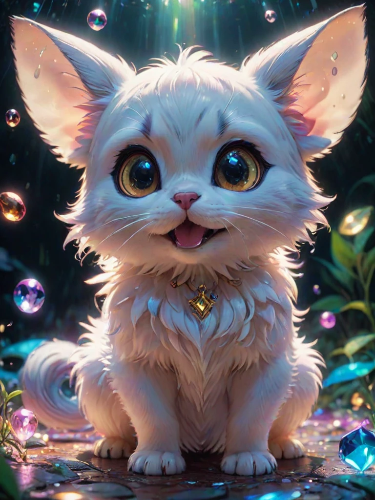 anime artwork a cute animal, no human, a lot of little details, by ayami kojima, smooth shading, 8k, cinematic composition, octane render, concept art, trending on artstation, digital painting, anime, disney, pixar, 8k, hd, dof, kodak film, volumetric lighting, subsurface scattering, photorealistic, octane magical  holography, [prompt] anime style, key visual, vibrant, studio anime,  highly detailed
