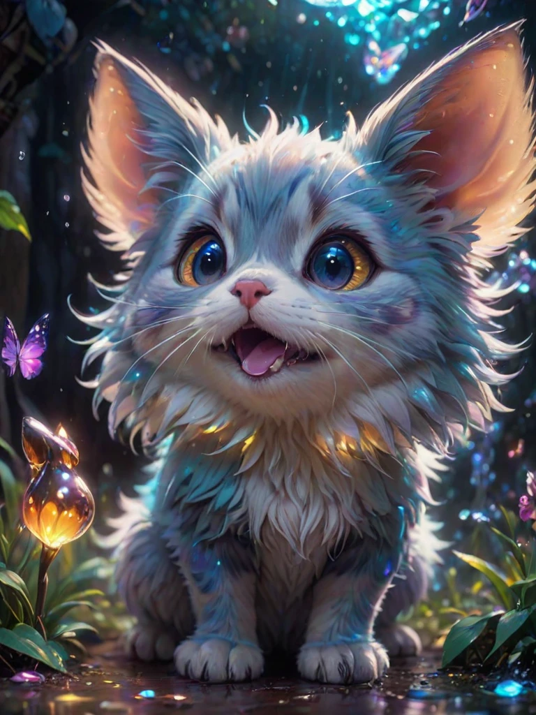 anime artwork a cute animal, no human, a lot of little details, by ayami kojima, smooth shading, 8k, cinematic composition, octane render, concept art, trending on artstation, digital painting, anime, disney, pixar, 8k, hd, dof, kodak film, volumetric lighting, subsurface scattering, photorealistic, octane magical  holography, [prompt] anime style, key visual, vibrant, studio anime,  highly detailed