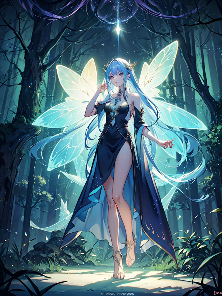 Fairy-like Rosely Woman,(Very detailed:1.2),(Better Quality:1.2),(8K:1.2),Sharp focus,(Underground diffusion:1.1),Award-winning photography,Professional portrait photography,(Accurate shots:1.1) (Glowing Bioluminescent Forest:1.2),Rainbow fairy wings,Sensual expression (Very detailed背景:1.2),(Magical fantasy:1.0), (Knolling Case:1.1),(Analog Style:1.1),(Model shooting style:1.2),Dramatic lighting,