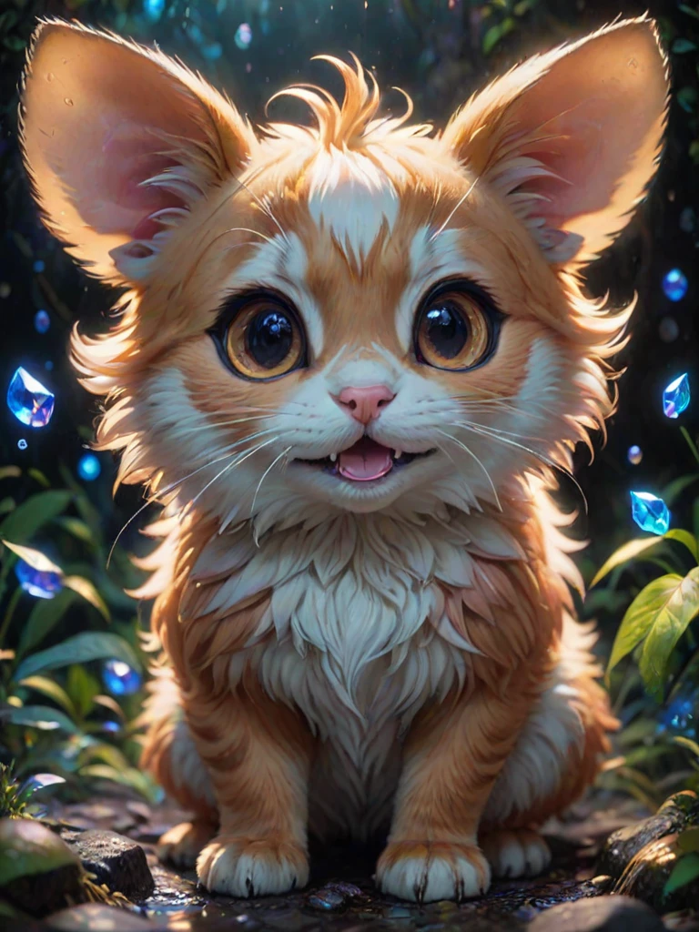 anime artwork a cute animal, no human, a lot of little details, by ayami kojima, smooth shading, 8k, cinematic composition, octane render, concept art, trending on artstation, digital painting, anime, disney, pixar, 8k, hd, dof, kodak film, volumetric lighting, subsurface scattering, photorealistic, octane magical  holography, [prompt] anime style, key visual, vibrant, studio anime,  highly detailed眠い
