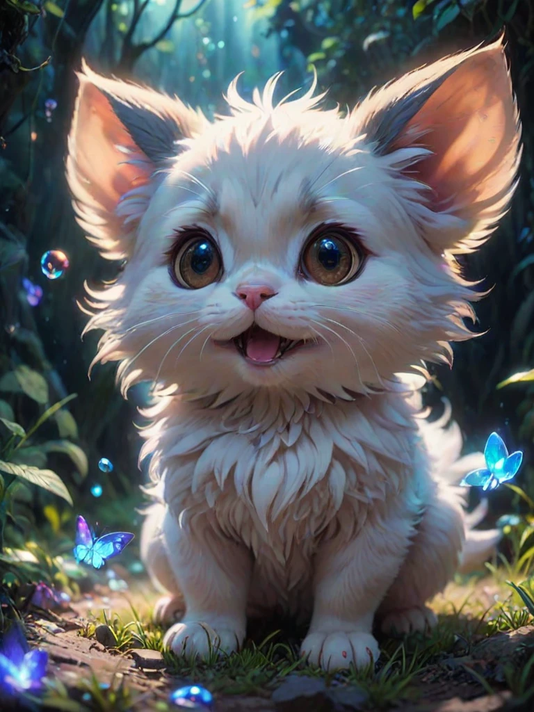 anime artwork a cute animal, no human, a lot of little details, by ayami kojima, smooth shading, 8k, cinematic composition, octane render, concept art, trending on artstation, digital painting, anime, disney, pixar, 8k, hd, dof, kodak film, volumetric lighting, subsurface scattering, photorealistic, octane magical  holography, [prompt] anime style, key visual, vibrant, studio anime,  highly detailed眠い
