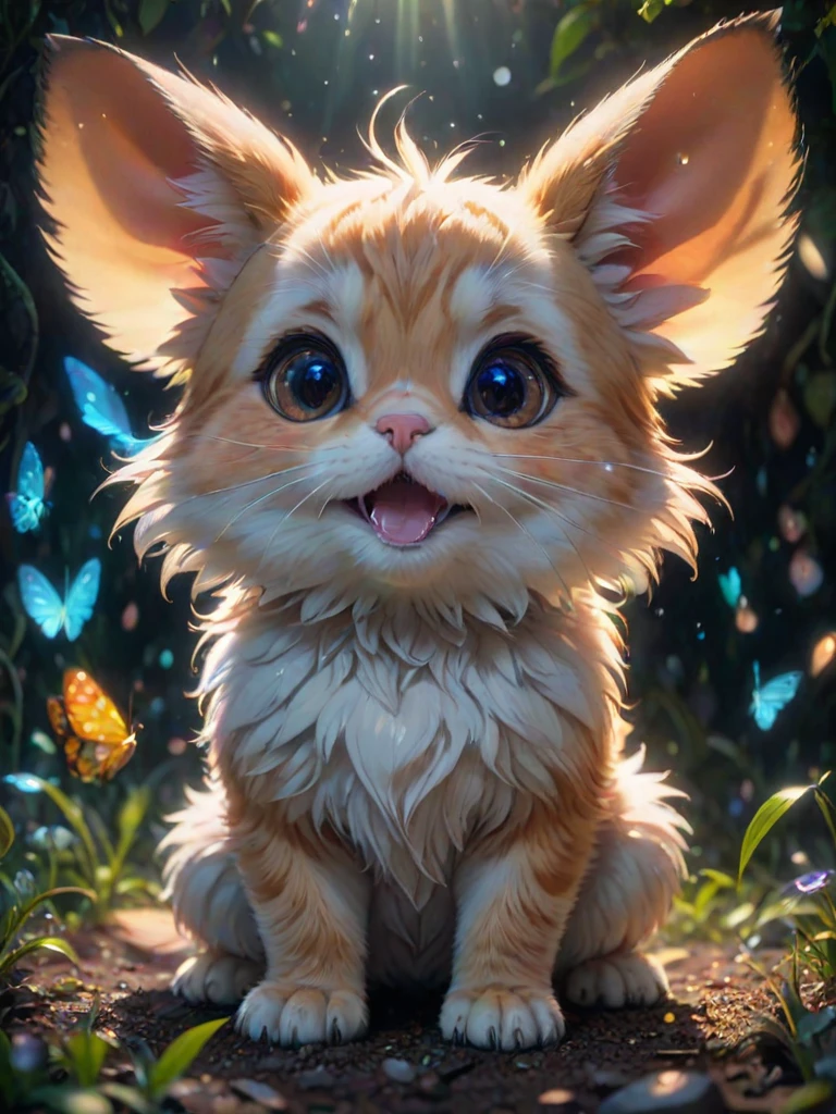 anime artwork a cute animal, no human, a lot of little details, by ayami kojima, smooth shading, 8k, cinematic composition, octane render, concept art, trending on artstation, digital painting, anime, disney, pixar, 8k, hd, dof, kodak film, volumetric lighting, subsurface scattering, photorealistic, octane magical  holography, [prompt] anime style, key visual, vibrant, studio anime,  highly detailed寝てる