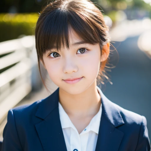school girl, 1girl, (looking at viewer), (bokeh:1.1), parted lips,expressionless, realistic, uniform,
realistic,