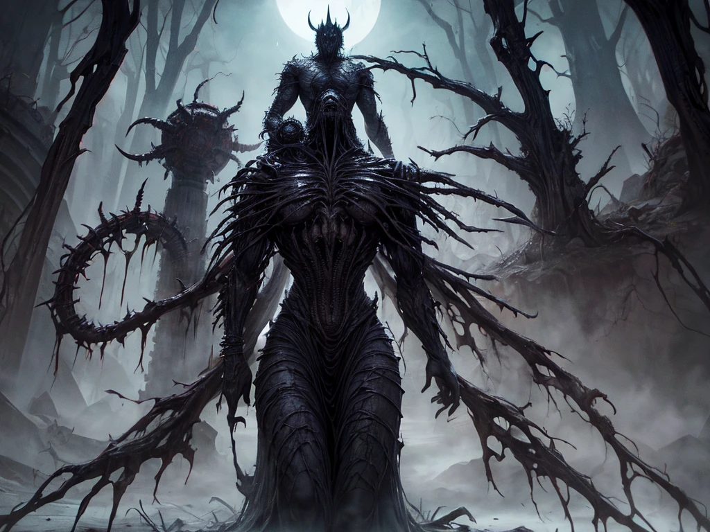 Transform nuts into eerie, horror-themed entities within a nightmarish scene. Utilize dark, atmospheric elements and fractal patterns inspired by the unsettling work of H.R. Giger.