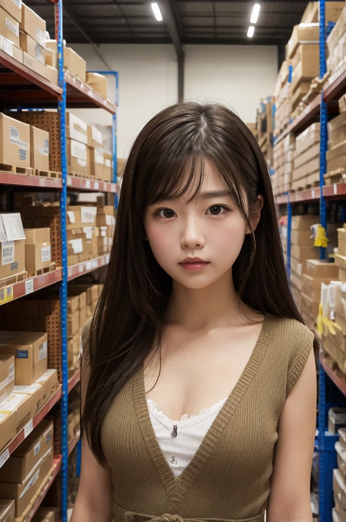 Jim's warehouse, One girl,, masterpiece, Highest quality, Very detailed